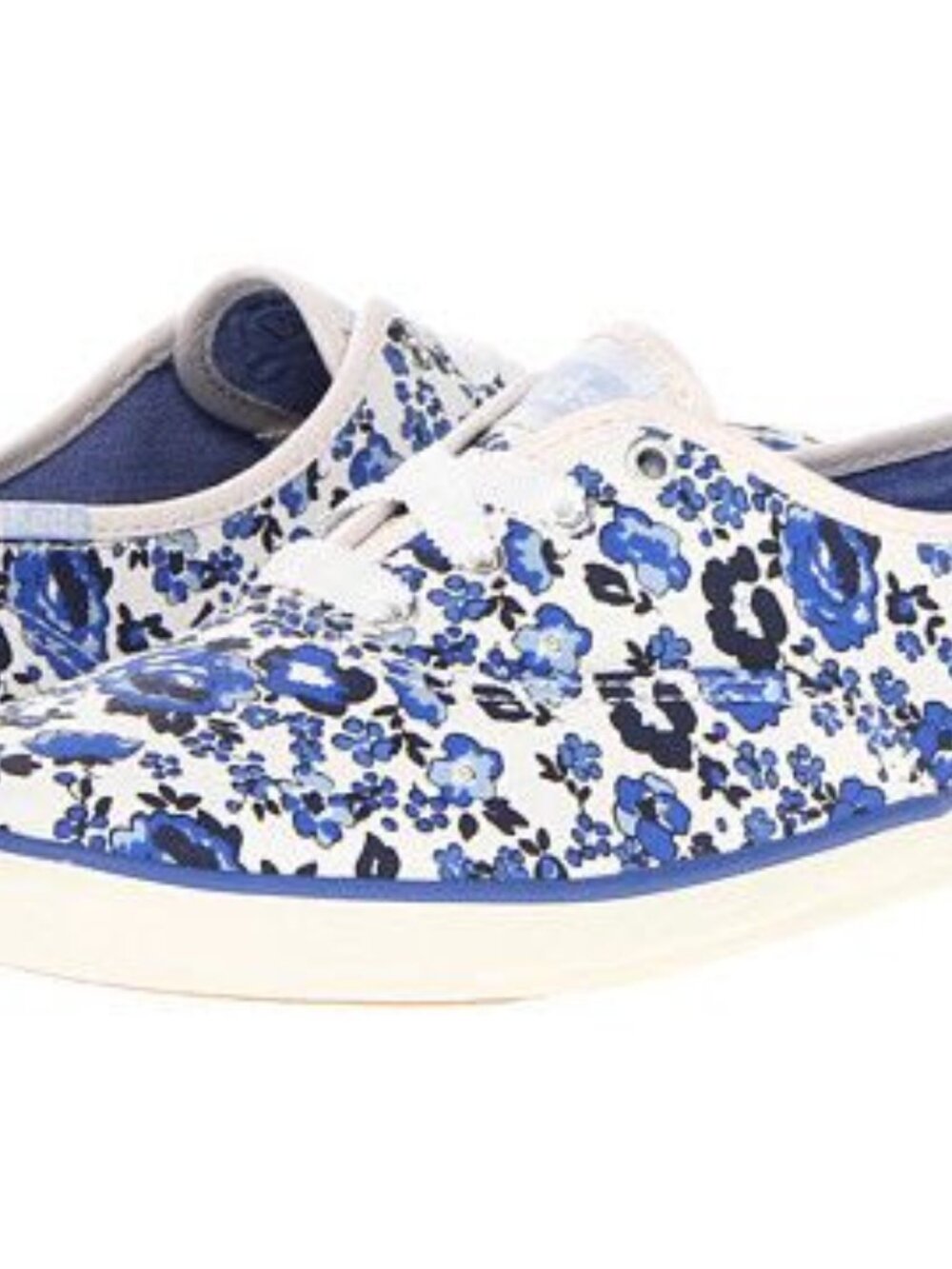 Keds Blue and White Floral Champion Sneakers - Picture 4 of 10